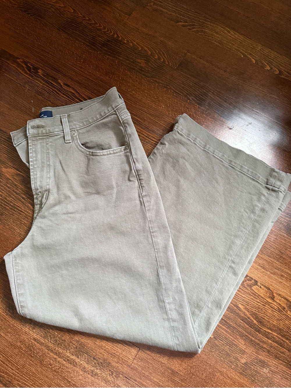 Women’s Gap Wide Crop Green Denim Pants